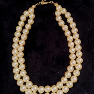 Colar de pérolas duplo